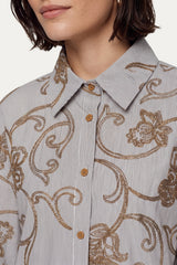 Lot blouse | Dark Chocolate/Dark Walnut
