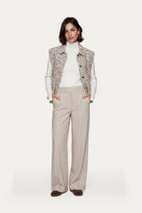 Kamyla gilet | Sand/Color Mix