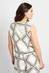 Greta gilet | Sand/Black