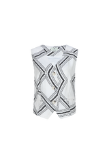 Greta gilet | Sand/Black