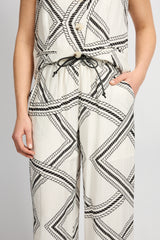 Palina broek | Sand/Black