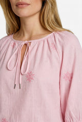 Lindis blouse | Powder Pink/Sunkissed Coral
