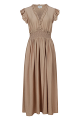 Dilja jurk | Khaki