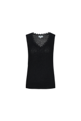 Karita gebreide top | Black
