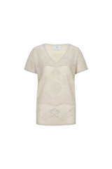 Kiana gebreide top | Sand