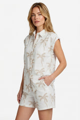 Lusanna blouse | Offwhite/Khaki