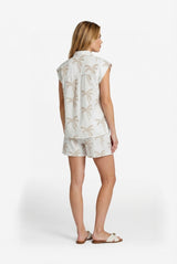 Lusanna blouse | Offwhite/Khaki