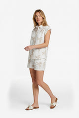 Lusanna blouse | Offwhite/Khaki