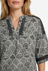 Lajla Top | Sand/Black