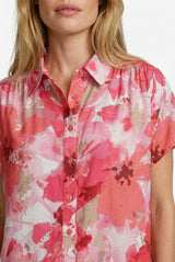 Lale blouse | Sunkissed Coral/Berry Fuchsia