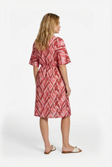 Dalma jurk | Powder Pink/Sunkissed Coral