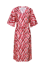 Dalma jurk | Powder Pink/Sunkissed Coral