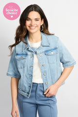 Ines jacket | Denim Mid Blue