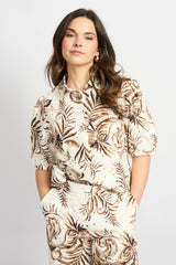 Lucia blouse | Offwhite/Latte