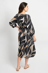 Dacia jurk | Black/Latte