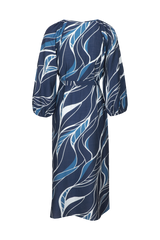 Dacia jurk | Dusty Blue/Light Blue