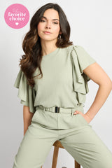 Tilda top | Willow Green