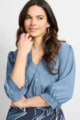 Laila blouse | Dusty Blue