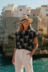 Lusanna blouse | Black/Sand