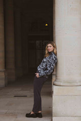 Charmy blouse | Black/Offwhite