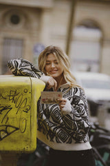 Chrissy trui | Sand/Black