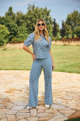 Sevilla blouse | Denim Mid Blue