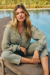 Nancay blouse | Jade Green