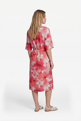 Daliah jurk | Sunkissed Coral/Berry Fuchsia