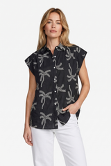 Lusanna blouse | Black/Sand