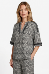 Lajla Top | Sand/Black