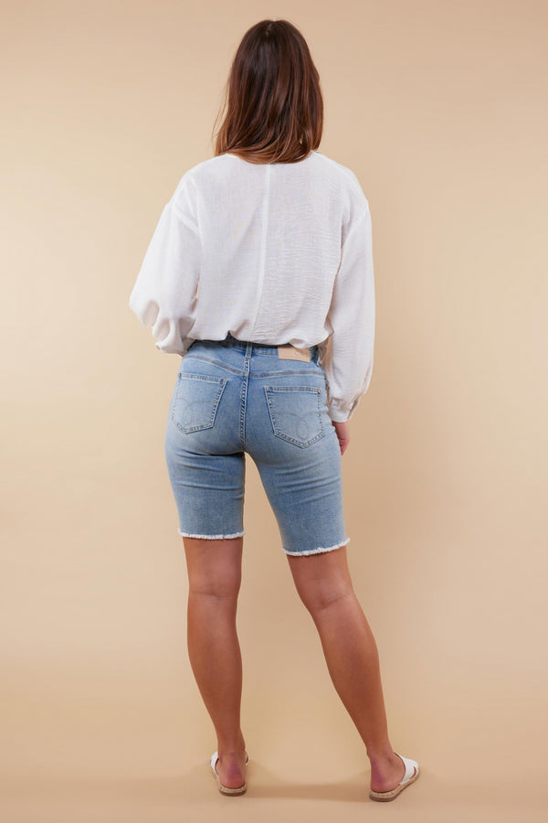 Alya jeans short | Denim Light Blue