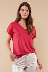 Iske T-shirt | Magenta