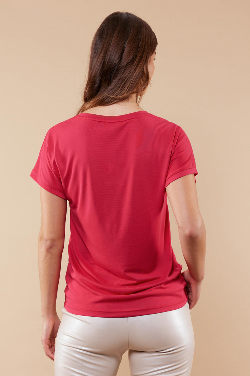 Iske T-shirt | Magenta