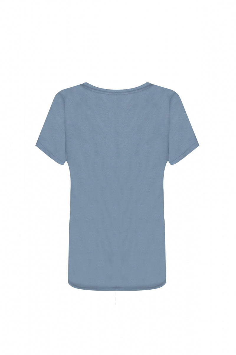 Iske T-shirt | Licht Jeansblauw
