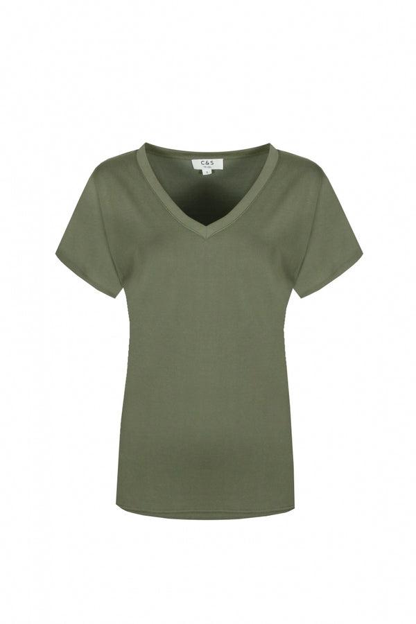 Iske T-shirt | Gewassen groen