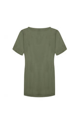 Iske T-shirt | Gewassen groen
