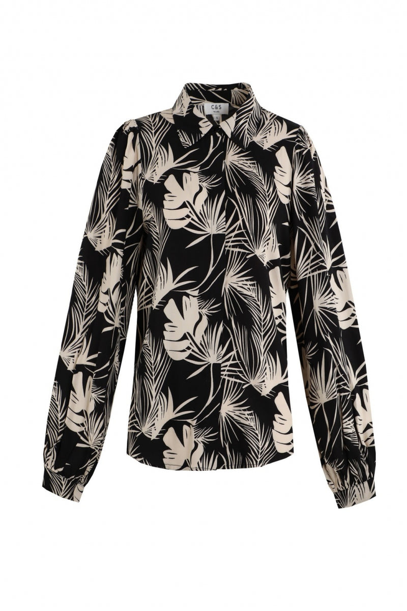 Vivien blouse | Zwart/Zand