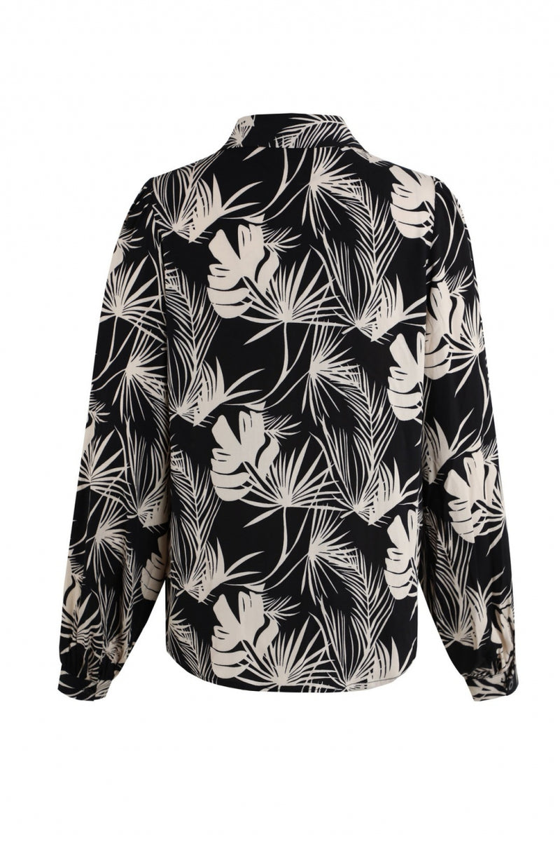Vivien blouse | Zwart/Zand