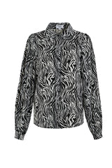 Vivien blouse | Offwhite/Black
