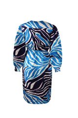 Tamya jurk | Zand/Saffierblauw