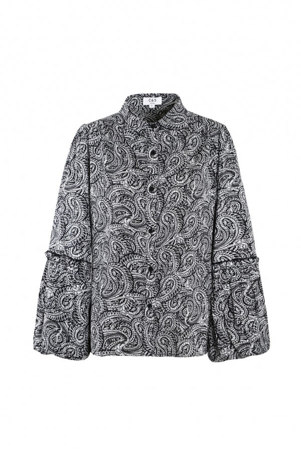 Romana blouse | Black/Offwhite