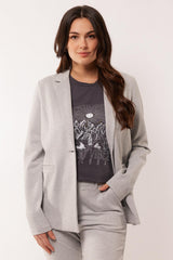 Carly blazer | Gray Melange