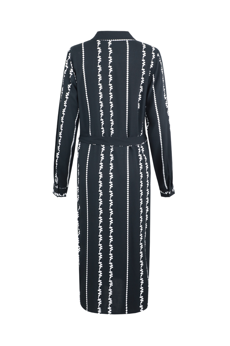 Charlotte jurk | Black/Offwhite