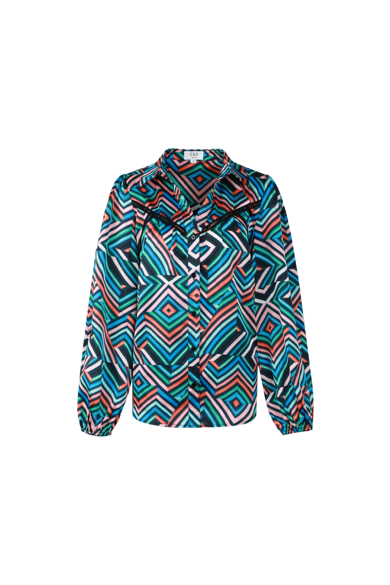 Chearay blouse | Black/Color Mix