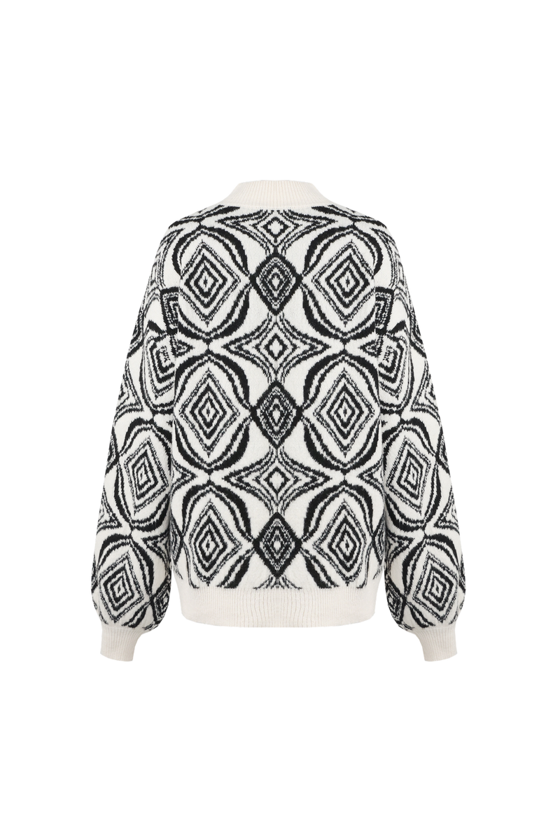 Chrissy trui | Sand/Black