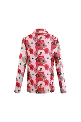 Roos blouse | Bloesemroze/Magenta