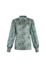 Sorena blouse | Zand/Lichtgroen