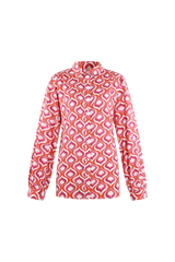 Viva blouse | Offwhite/Poppy