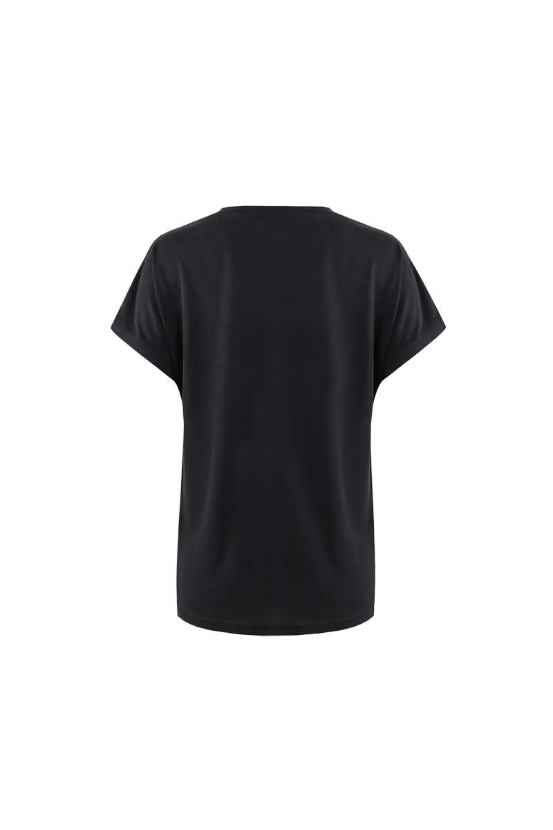 Iske T-shirt | Zwart