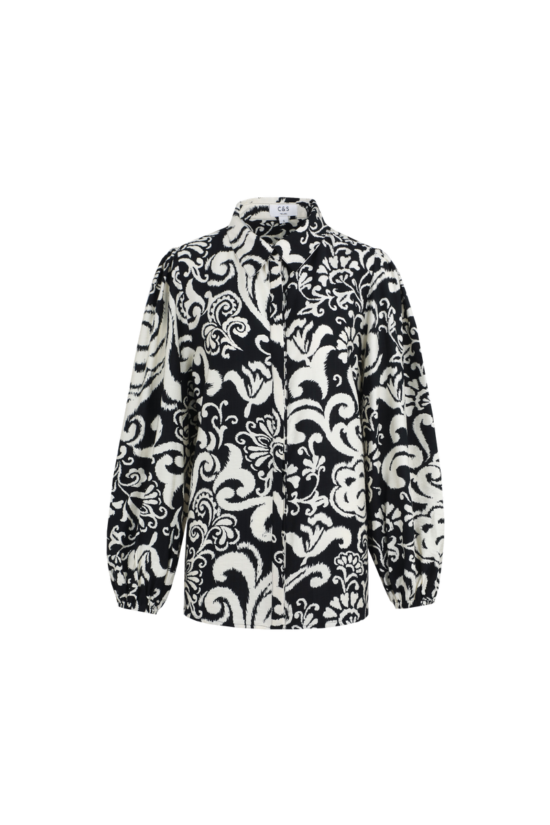 Carla blouse | Black/Sand